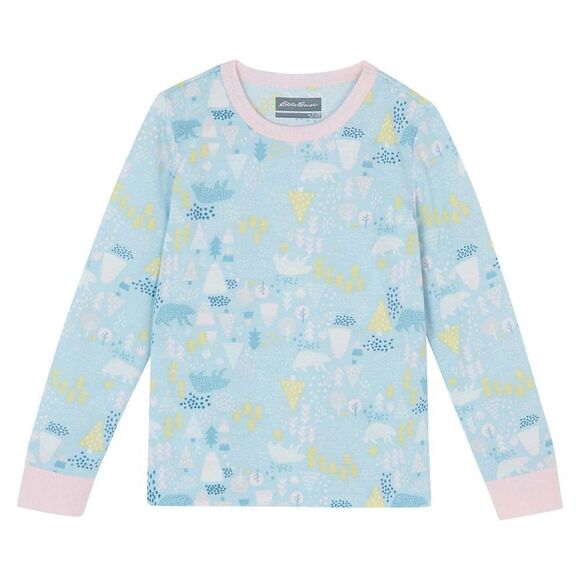 NEW! Eddie Bauer Youth 3 piece PJ Set- LS Top, Pant and Robe, Moose - Picture 7 of 14